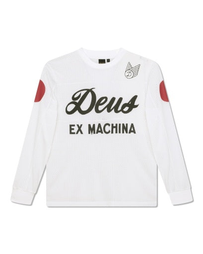MAGLIA DA MOTO TRAFORATA BIANCO VINTAGE