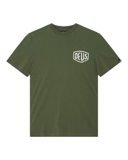 T-SHIRT CLASSICA CON STAMPA ADDRESS VERDE PINO