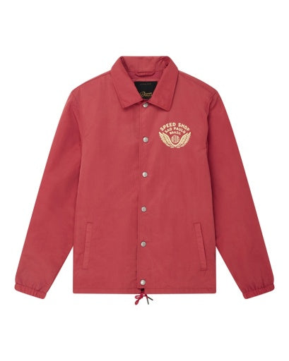 GIACCA LEGGERA IN NYLON RICICLATO ROSSO MELONE