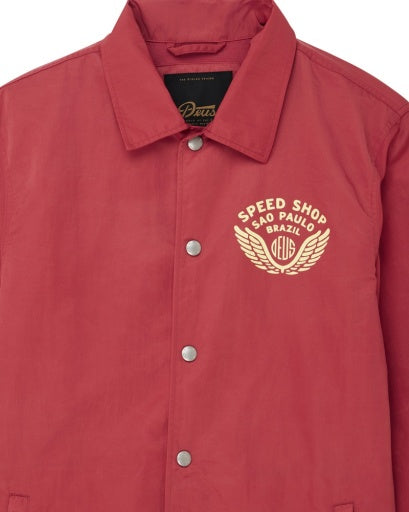GIACCA LEGGERA IN NYLON RICICLATO ROSSO MELONE