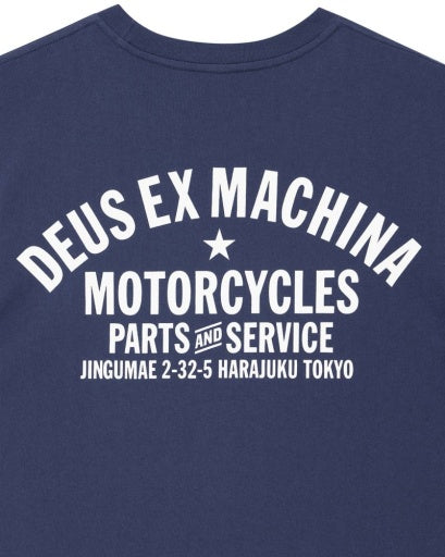 T-SHIRT CLASSICA CON STAMPA ADDRESS BLU