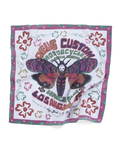 BANDANA IN COTONE CON STAMPA ROSSA