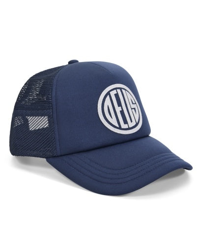 CAPPELLINO CON RETE E APPLICAZIONE BLU