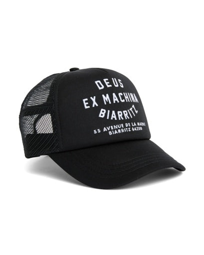 CAPPELLINO CON RETE E RICAMO NERO