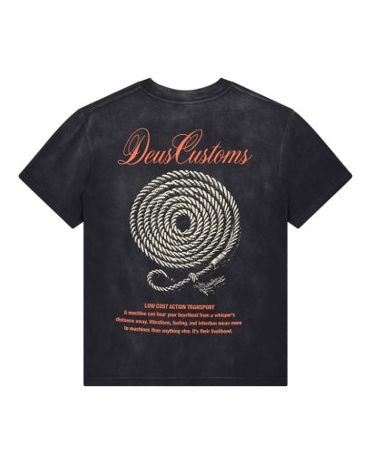 T-SHIRT IN COTONE RICICLATO PESANTE NERO