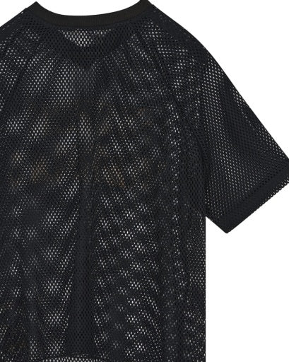 MAGLIA DA MOTO IN TESSUTO TRAFORATO ANTRACITE