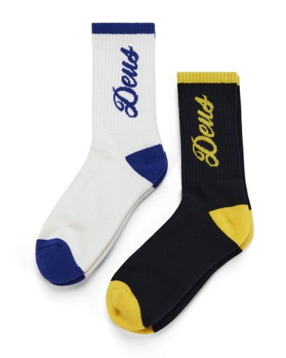 SET DA 2 PAIA CALZE IN MISTO COTONE MULTICOLORE