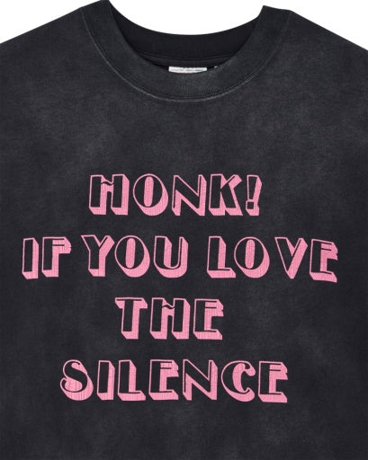 T-SHIRT IN COTONE RICICLATO PESANTE NERO