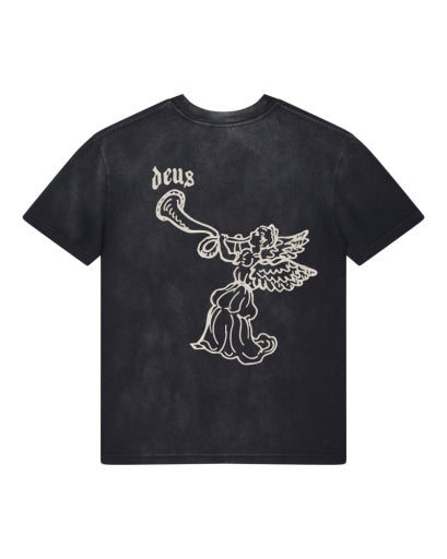 T-SHIRT IN COTONE RICICLATO PESANTE NERO