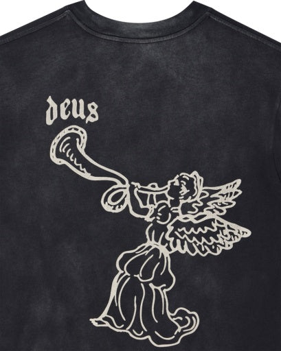 T-SHIRT IN COTONE RICICLATO PESANTE NERO