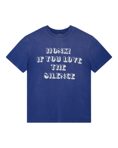 T-SHIRT IN COTONE RICICLATO PESANTE BLU