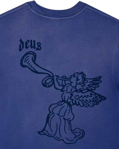 T-SHIRT IN COTONE RICICLATO PESANTE BLU