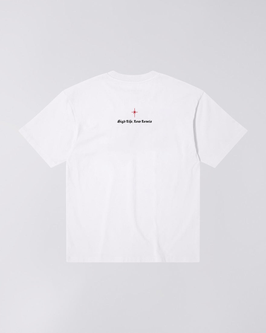 T-SHIRT HIGH LIFE LOW LEVELS IN COTONE BIANCA