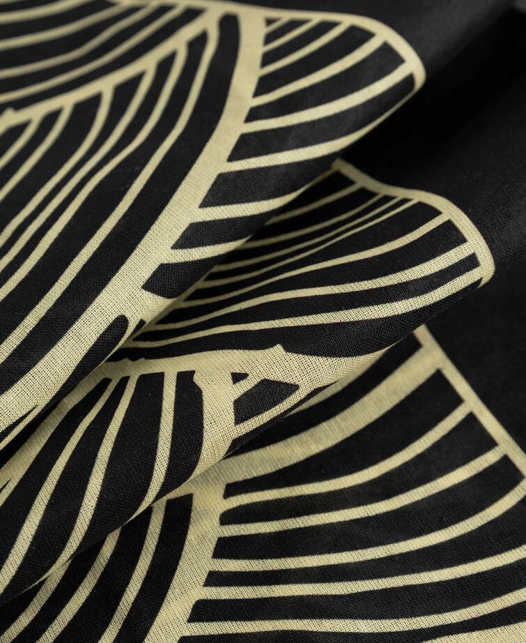 SCIARPA NOODLE IN COTONE NERO